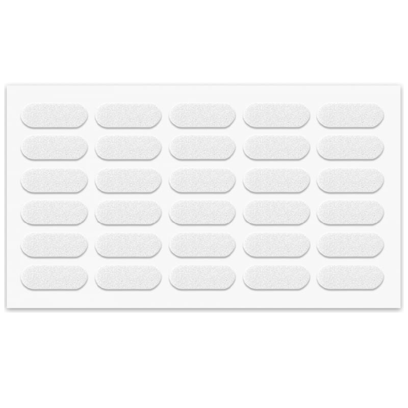 Selbstklebender Elastikpuffer 8x22mm - Weiß NTP Weiß