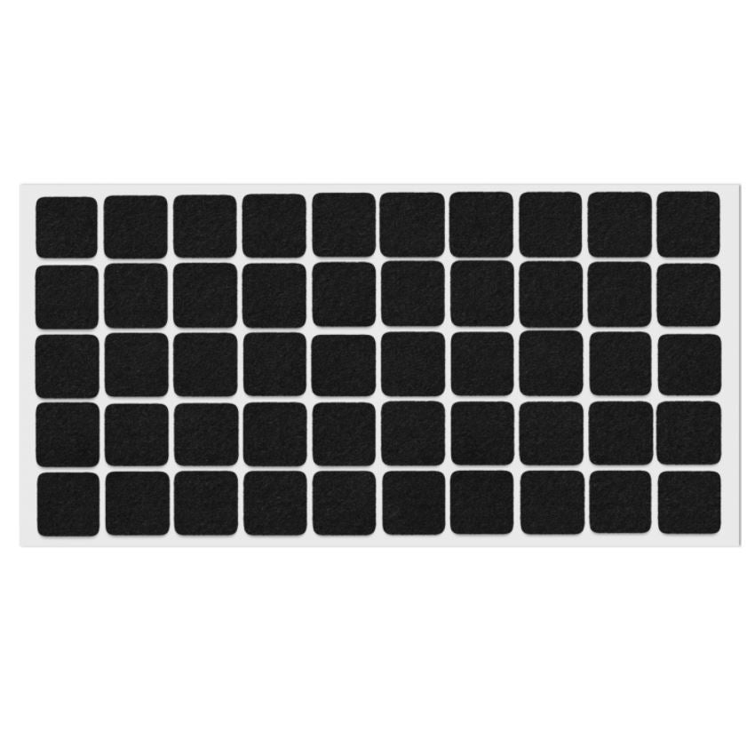 Selbstklebendes Filzpad 20x20mm NTP Black