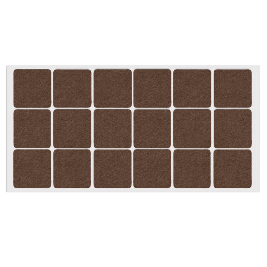 Selbstklebendes Filzpad 35x35mm NTP Brown