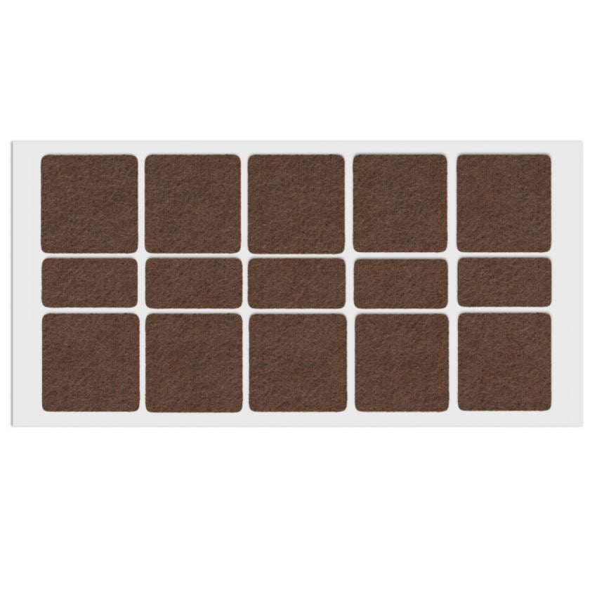 Selbstklebendes Filzpad 40x40mm NTP Brown