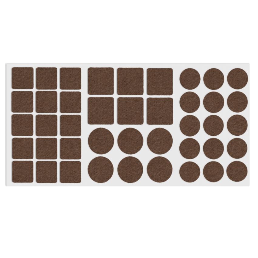 Selbstklebendes Filzpad Mix NTP Brown