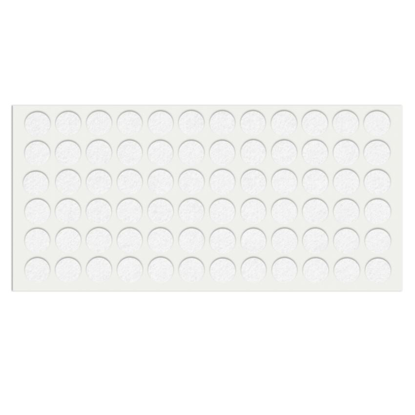Selbstklebendes Filzpad Ø15mm NTP White