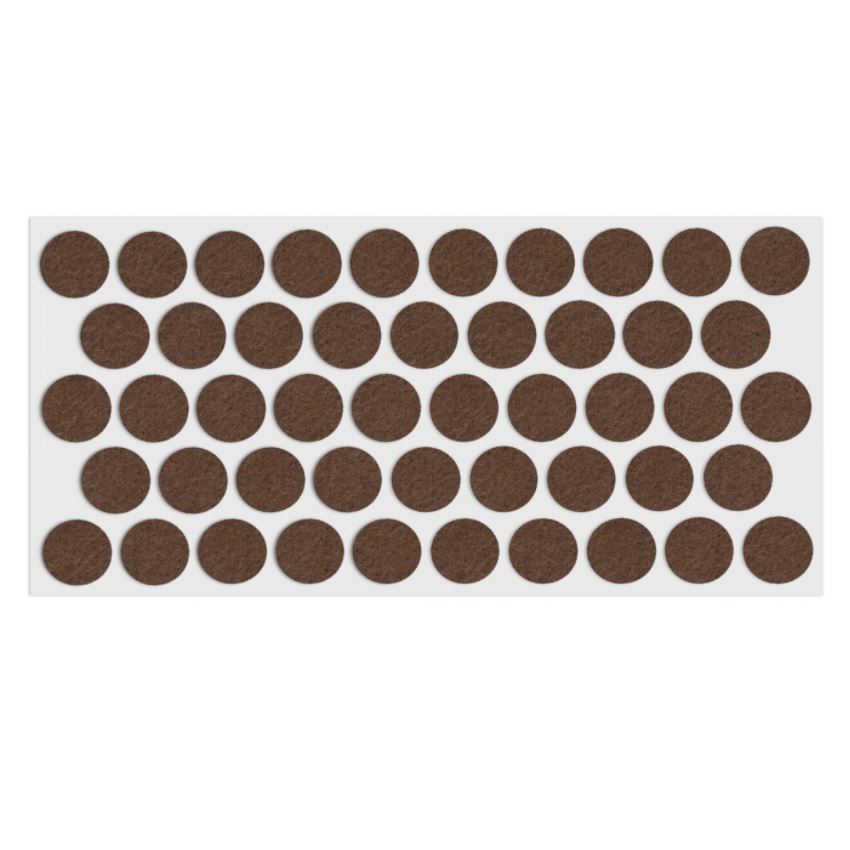 Selbstklebendes Filzpad Ø20mm NTP Brown