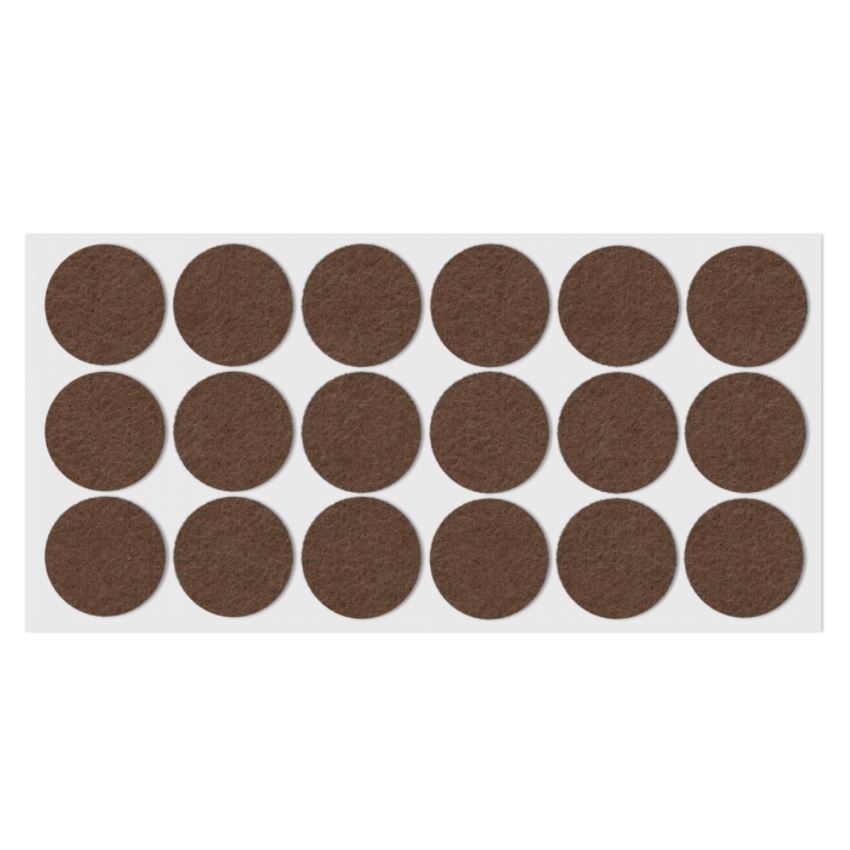 Selbstklebendes Filzpad Ø35mm NTP Brown