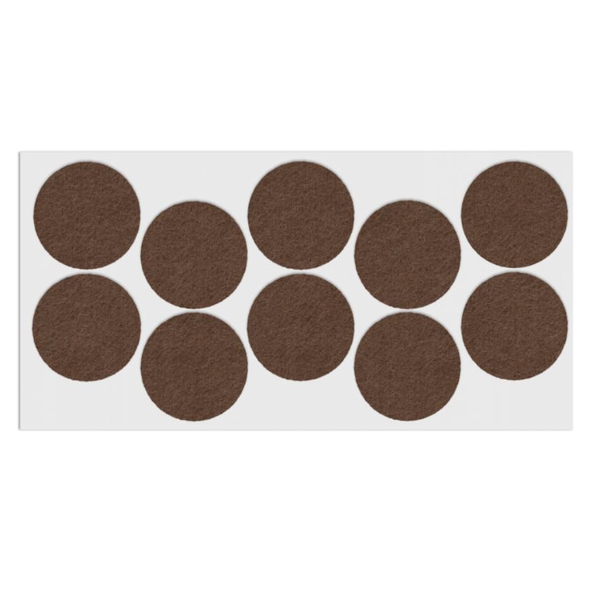 Selbstklebendes Filzpad Ø45mm NTP Brown