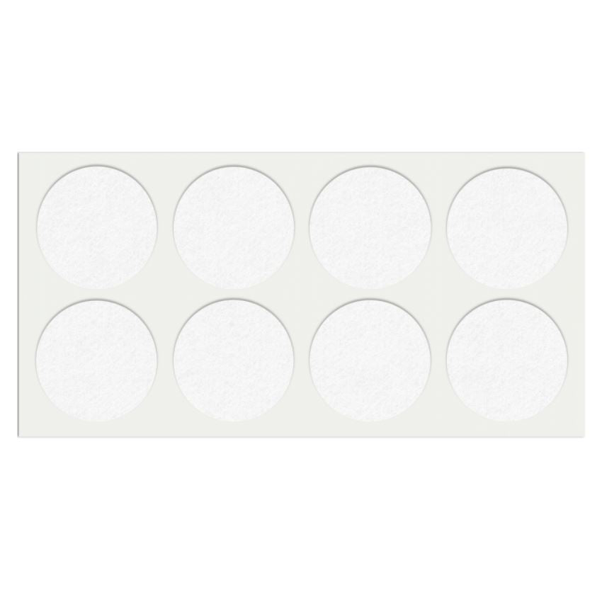 Selbstklebendes Filzpad Ø50mm NTP White