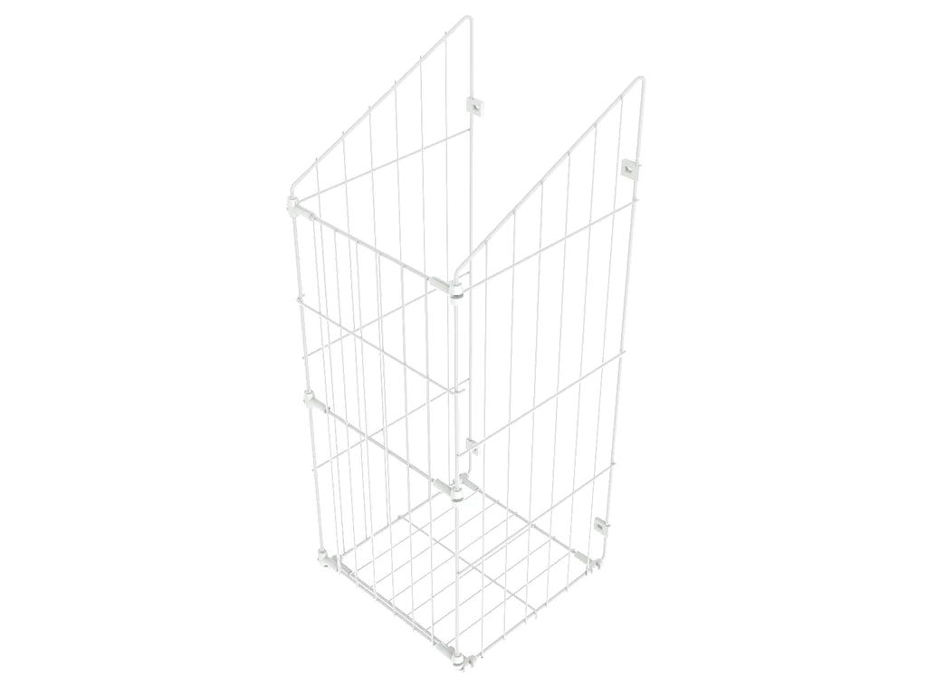Faltbarer Wäschekorb 50cm - Weiß