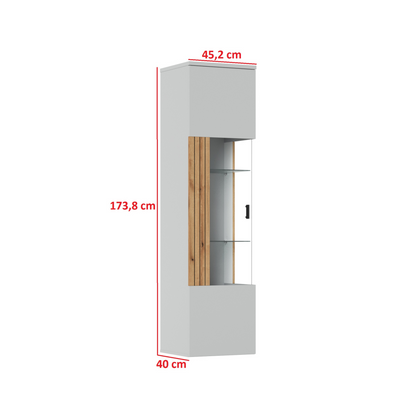 VERO - Wohnzimmer-Möbel-Set - Esche Grau / Eiche Coast Evoke