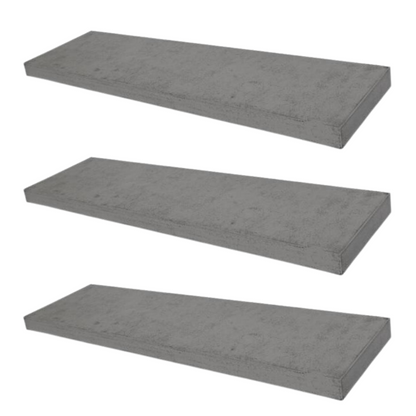 Verdecktes Bücherregal - 3er Pack - Beton-Optik - 80cm