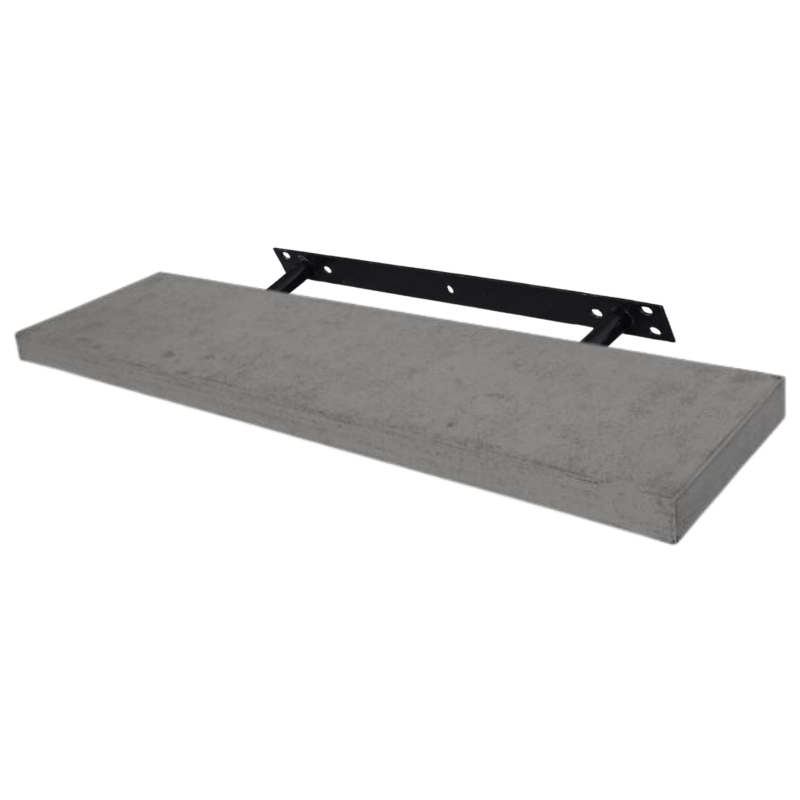 Verdecktes Bücherregal - 3er Pack - Beton-Optik - 80cm