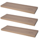 Verdecktes Bücherregal - 3er Pack- Knorrige Eiche - 90cm