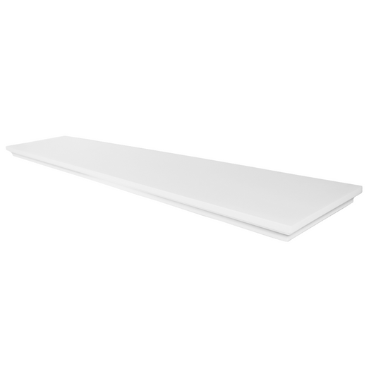 Verdecktes Bücherregal - Klassisch - 3er Pack - Weiß Matt - 80cm