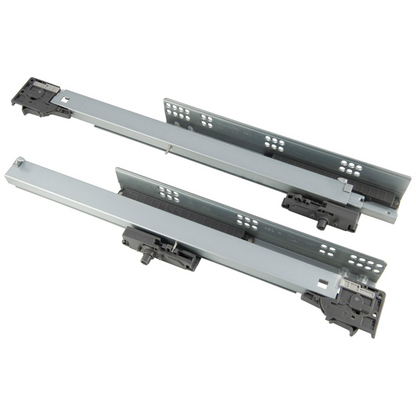 1 Satz Push-to-Open Unterflurführungen Schubladenschienen, Vollauszug 250mm - 600mm