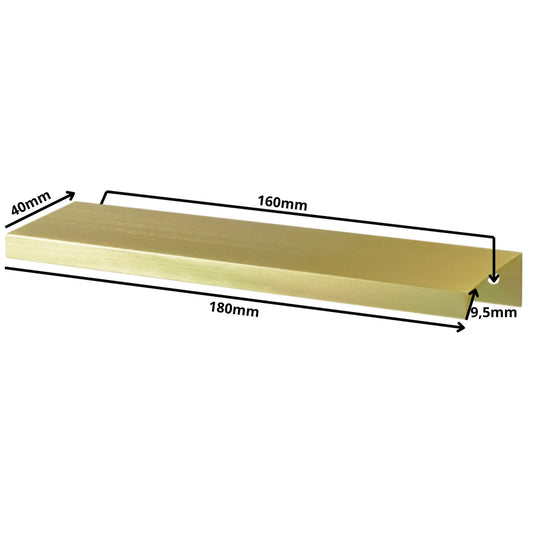 Edge Grip Rundprofil-Griff 160mm (180mm Gesamtlänge) - Gold