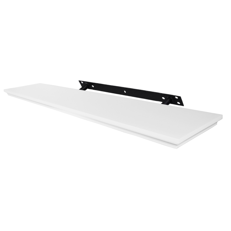 Verdecktes Bücherregal - Klassisch - 3er Pack - Weiß Matt - 80cm