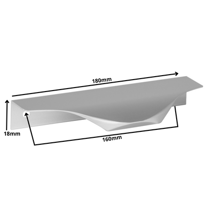 Edge Grip Rundprofil-Griff 160mm (180mm Gesamtlänge) - Elektropoler