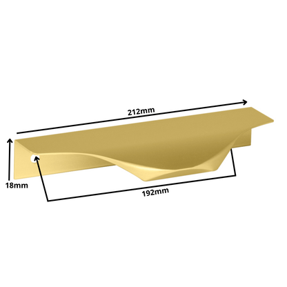 Edge Grip Rundprofil-Griff 192mm (212mm Gesamtlänge) - Gold