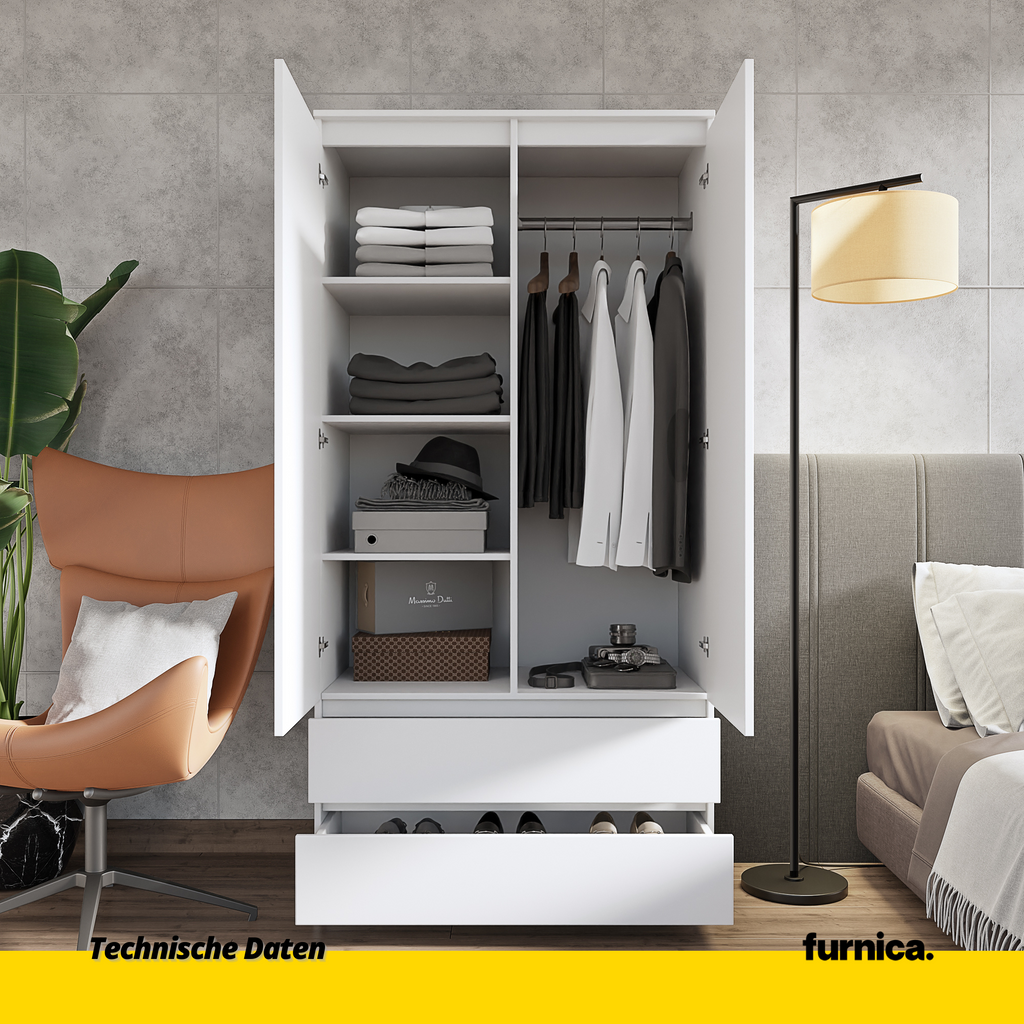 zedernholz motten wäscheschrank kleiderschrank 2 türen 4