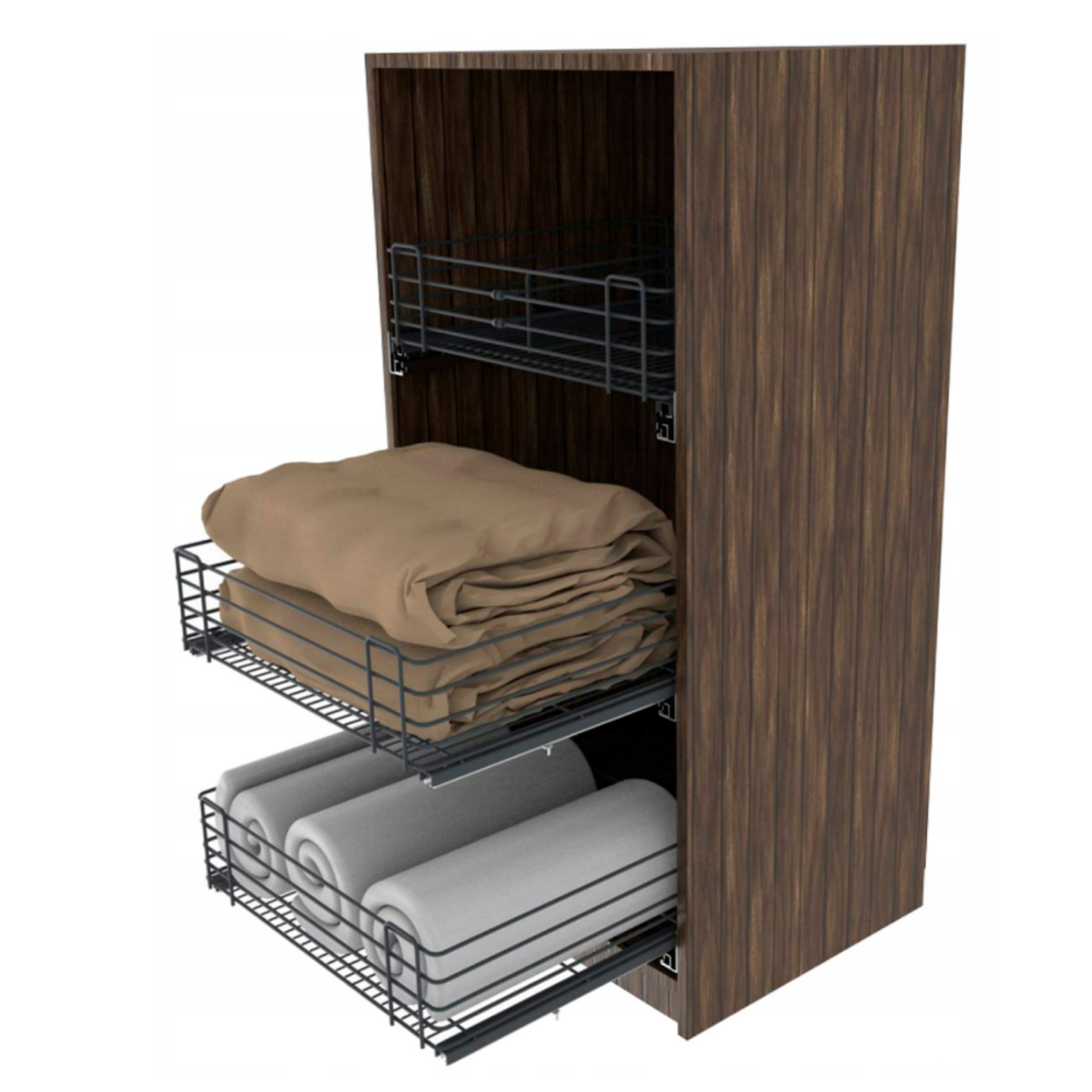 60er Ausziehkorb Korbschublade EXCLUSIVE CARGO MULTI - Weiß