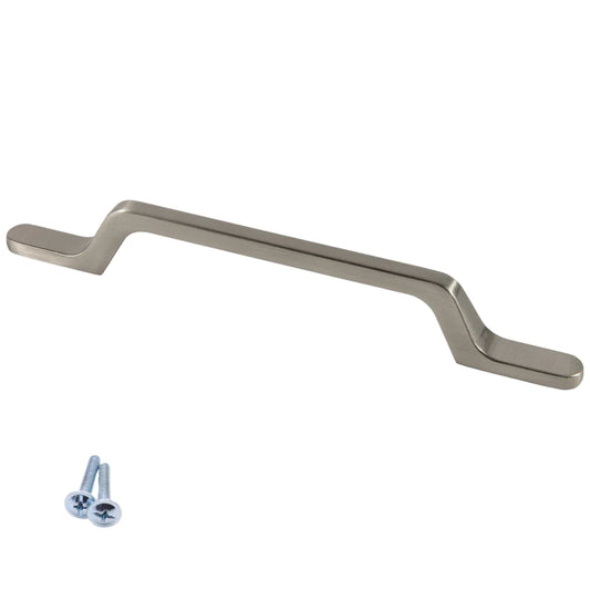 Möbelgriff 128mm U098 - Gebürsteter Stahl