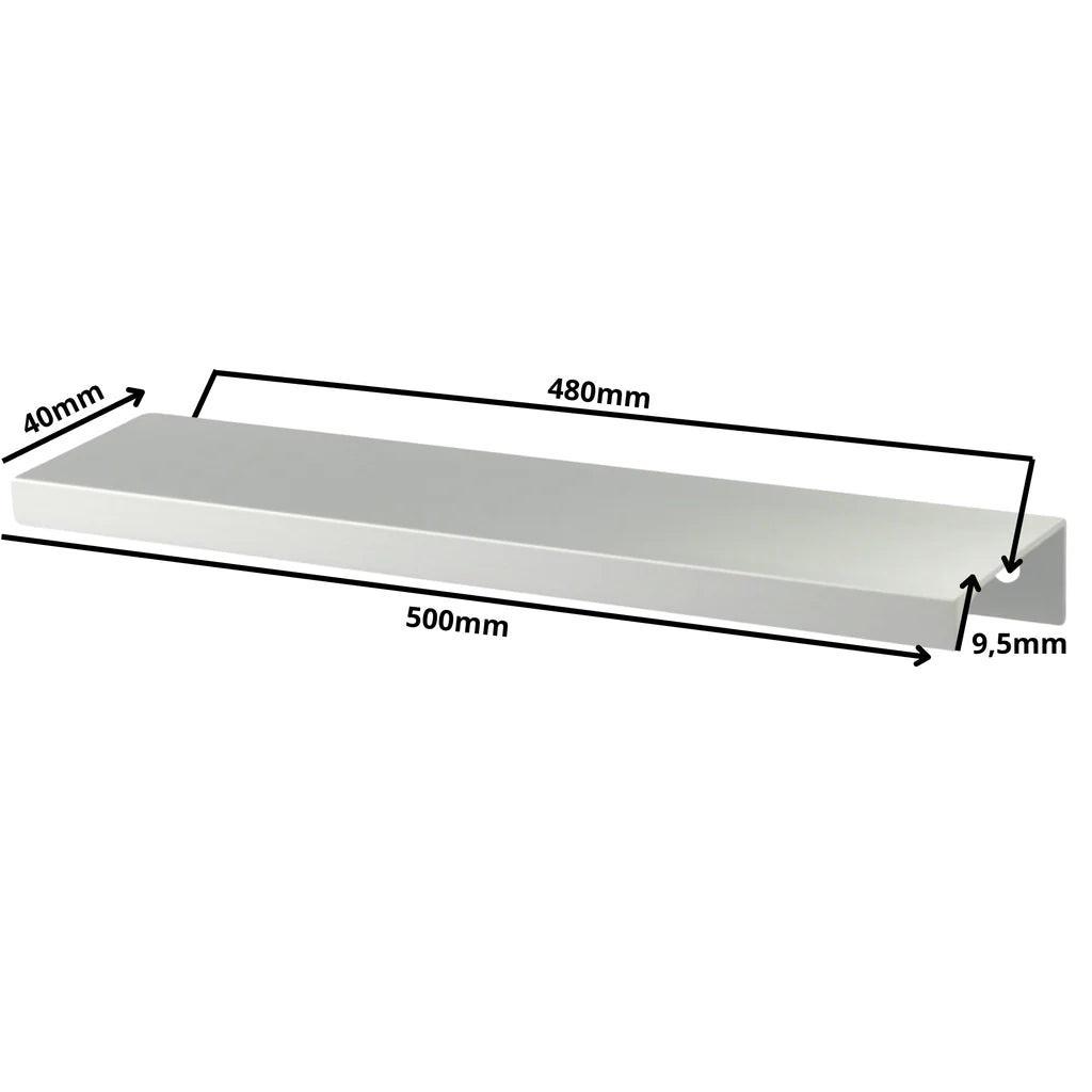 Edge Grip Rundprofil-Griff 480mm (500mm Gesamtlänge) -  Elektropoler