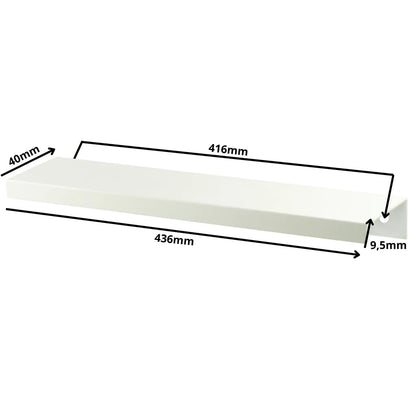 Edge Grip Rundprofil-Griff 416mm (436mm Gesamtlänge) - Weiß