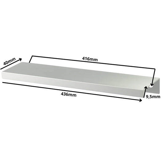 Edge Grip Rundprofil-Griff 416mm (436mm Gesamtlänge) - Elektropoler