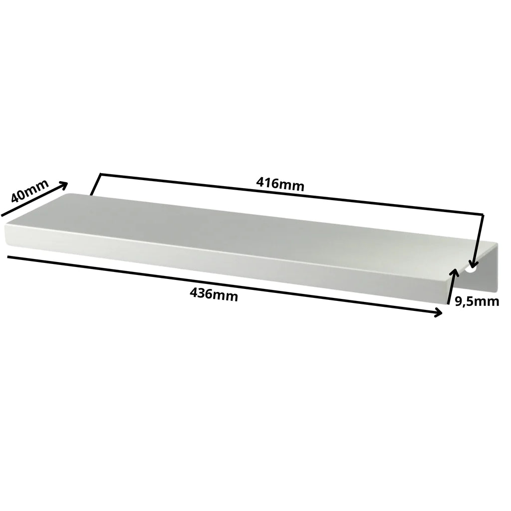 Edge Grip Rundprofil-Griff 416mm (436mm Gesamtlänge) - Elektropoler