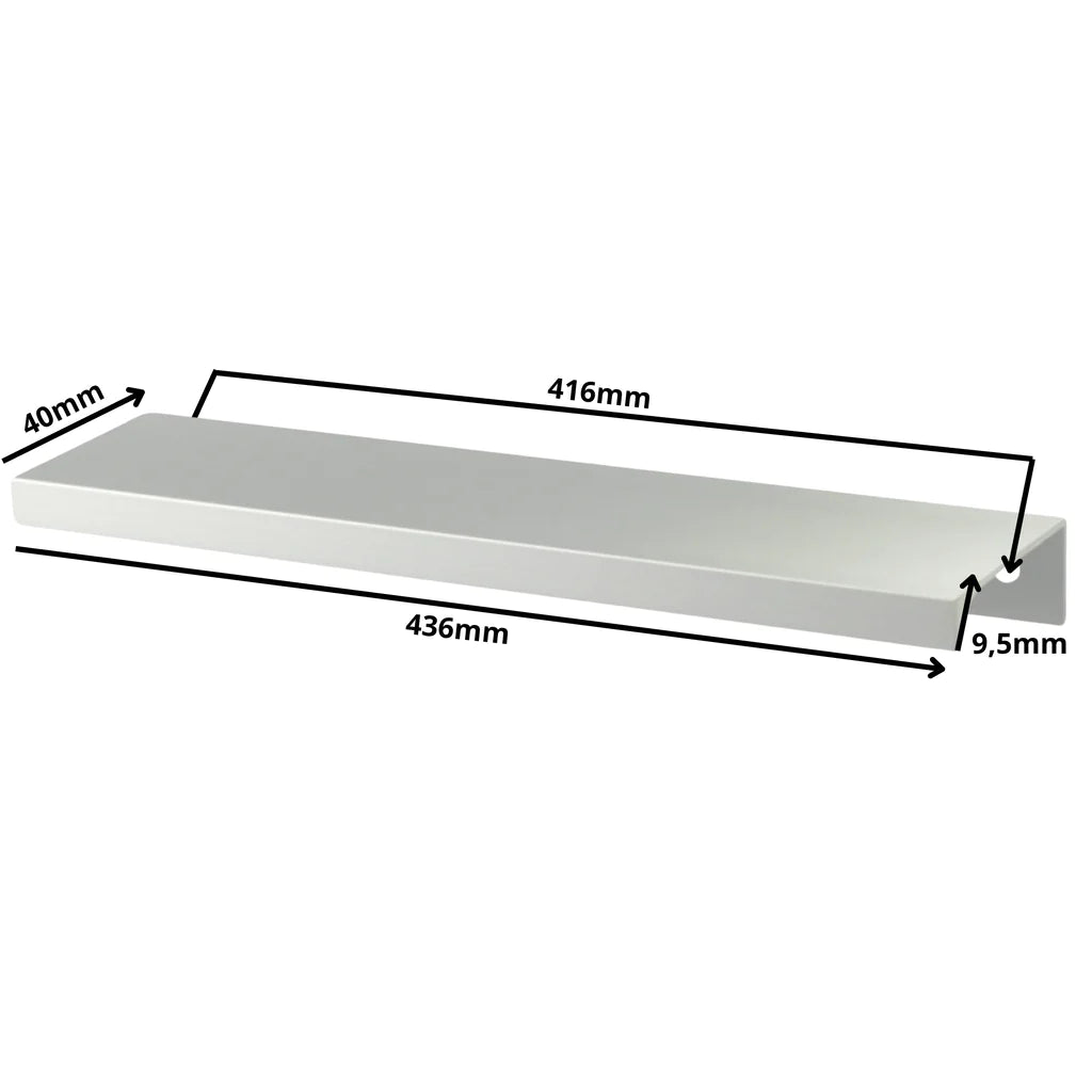 Edge Grip Rundprofil-Griff 416mm (436mm Gesamtlänge) - Aluminium
