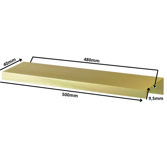 Edge Grip Rundprofil-Griff 480mm (500mm Gesamtlänge) -  Gold
