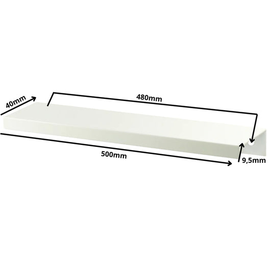 Edge Grip Rundprofil-Griff 480mm (500mm Gesamtlänge) - Weiß