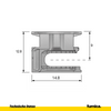 Exzenterverbinder 15mm, H=9.0mm - 1 Stk.