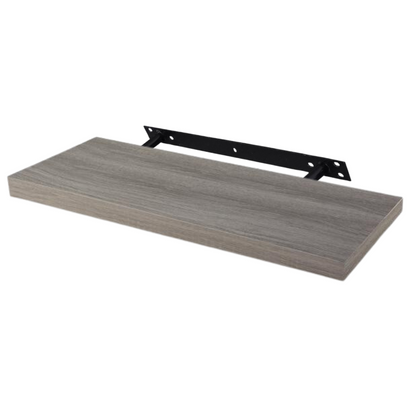 Verdecktes Bücherregal - 3er Pack - Graue Eiche - 60cm