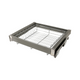 Ausziehbare Aufbewahrungskörbe für 70cm-Schrank Soft-Close - Einzelner Fachboden - Chrom