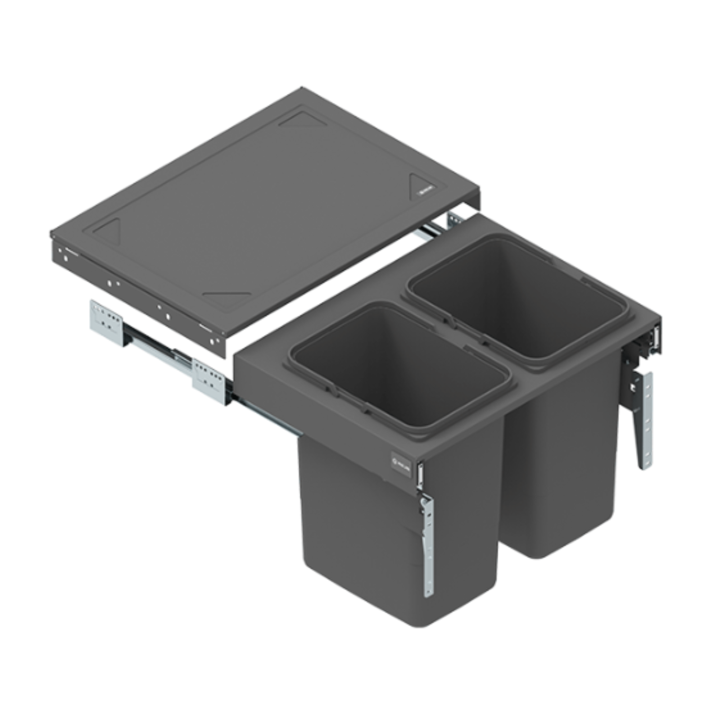 Mülleimer Mülltrennung - 2x15L oder 2x20L- 60cm Küchenschrank