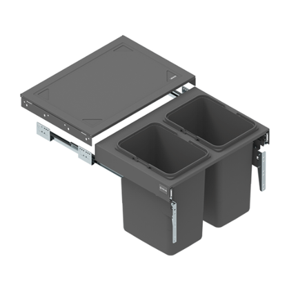 Mülleimer Mülltrennung - 2x15L oder 2x20L- 60cm Küchenschrank