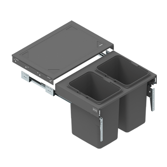 Mülleimer Mülltrennung - 2x15L oder 2x20L- 60cm Küchenschrank