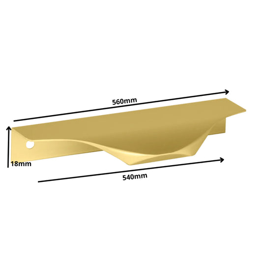 Edge Grip Rundprofil-Griff 540mm (560mm Gesamtlänge) - Gold