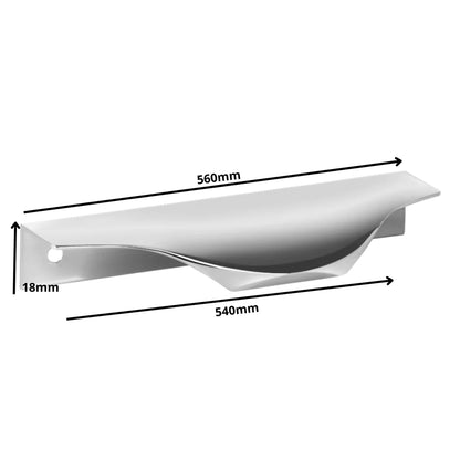 Edge Grip Rundprofil-Griff 540mm (560mm Gesamtlänge) - Aluminium