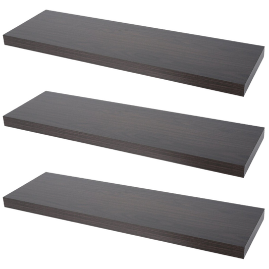 Verdecktes Bücherregal - 3er Pack- Wenge - 80cm