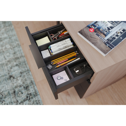 1 Satz Soft-Close Schubladensystem, NIEDRIG - SLIM, H: 89mm, Schwarz