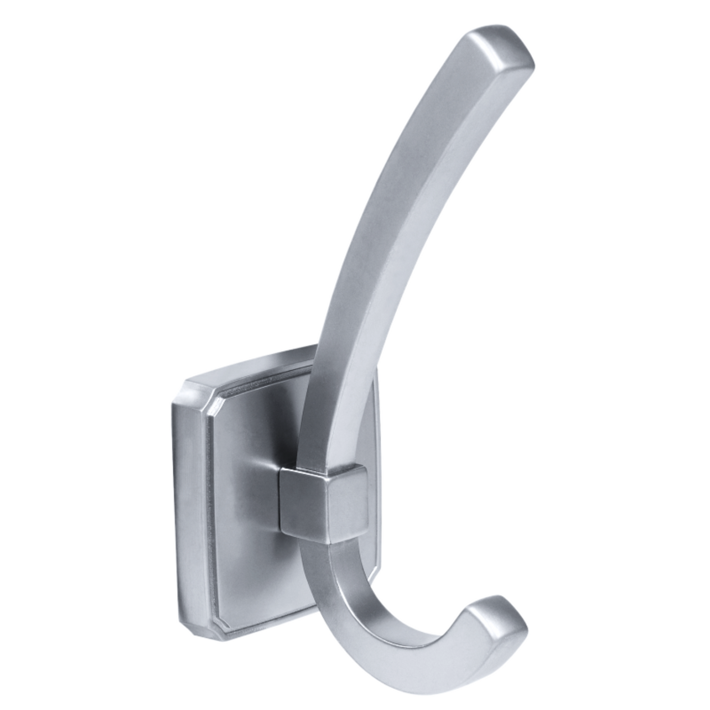 Doppelter Hut- und Mantelhaken - 122 mm - Chrom