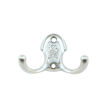 Doppelter Kleiderhaken - 46 mm - Chrom