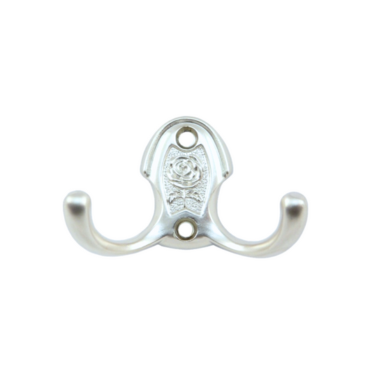 Doppelter Kleiderhaken - 46 mm - Chrom