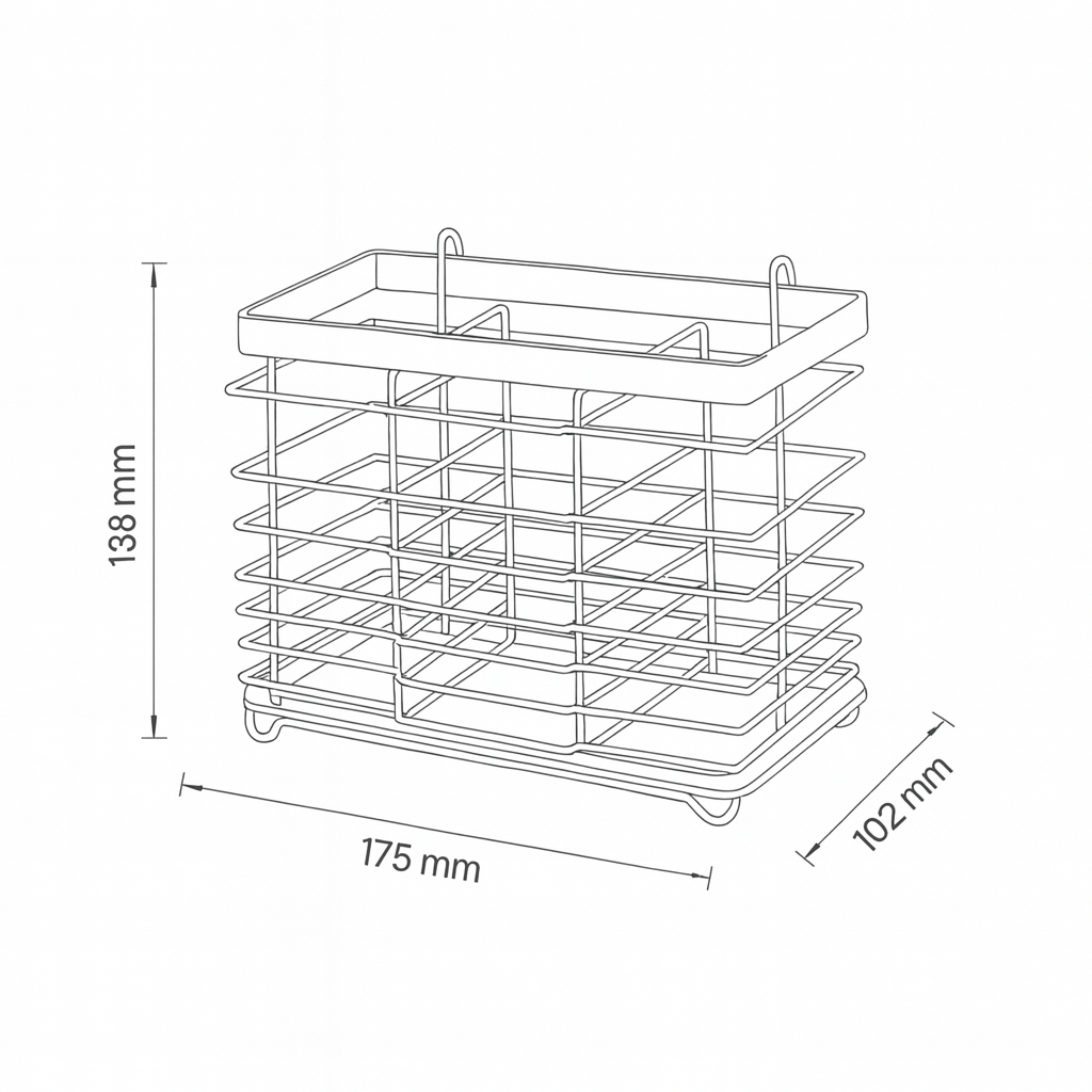 Besteckständer - Chrom