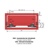 Soft-Close Unterflurführungen Schubladenschienen, Vollauszug 600mm