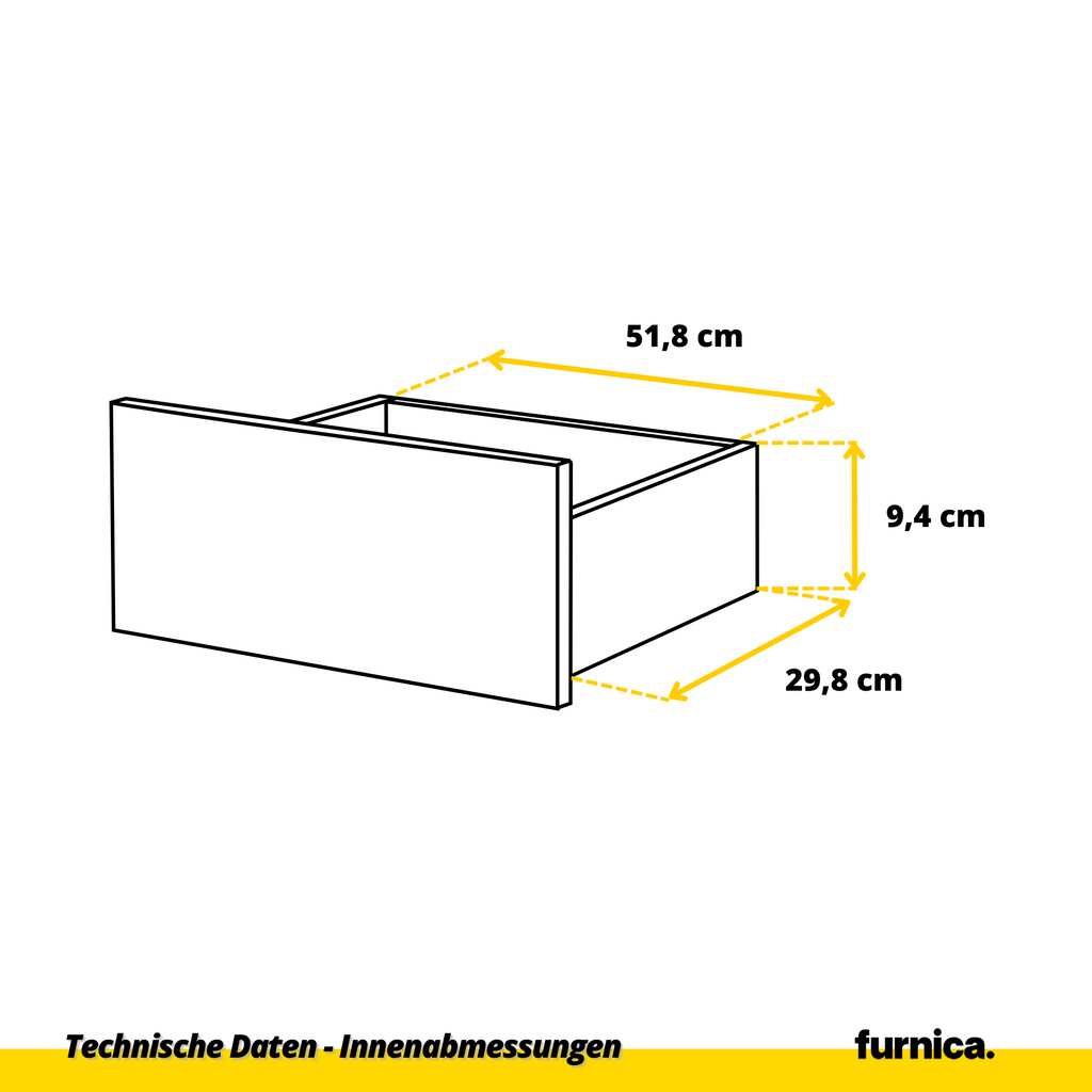 GABRIEL - Kommode / Sideboard mit 8 Schubladen - Beton-Optik H92cm B120cm T33cm