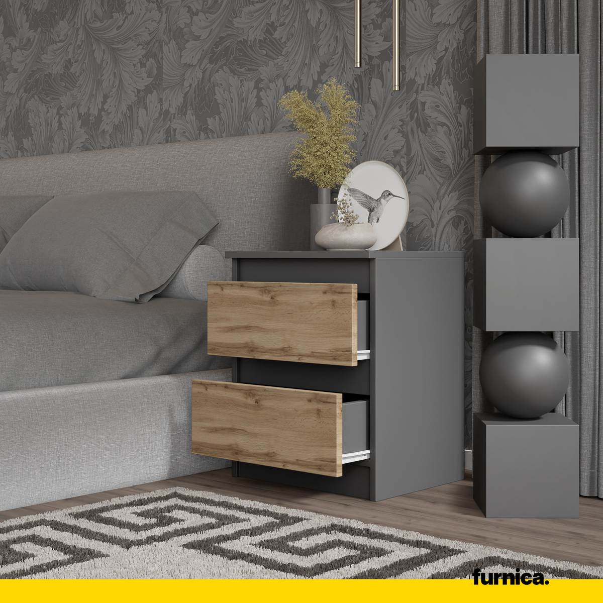 2 Stück GABRIEL BIG, H50 cm B41 cm T33 cm – Furnica