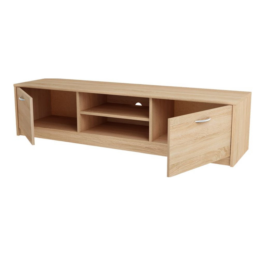 JANE - TV Schrank mit 2 Türen und 1 Regal - Sonoma Eiche H36cm B160cm T41cm