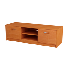 GRACE - TV Schrank mit 2 Türen und 1 Regal - Erle H36cm B120cm T41cm